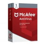 McAfee Antivirus 1 User 1 Year