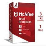 McAfee Total Protection 3 Device 1 Year for Windows & Mac