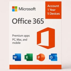 Office 365 - for 5 Device - Windows, Mac & Android - 1 Year