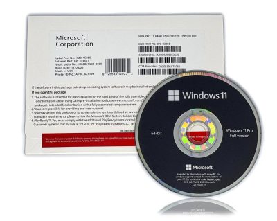 Windows 11 Pro OEI DSP DVD Pack
