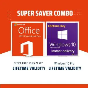Windows 10 Pro + Office 2021 Pro Plus ( Telephone Activation)