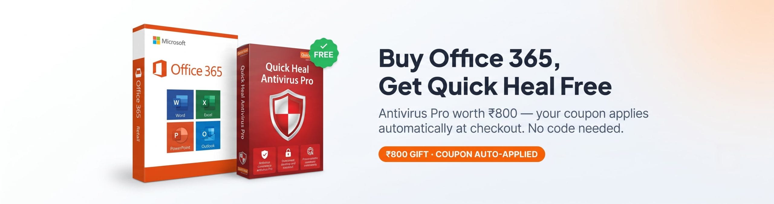 Buy Office 365, get Quick Heal Antivirus Pro free