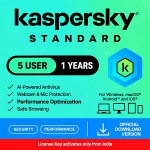 Kaspersky Standard 5 Devices 1 Year - Instant Delivery